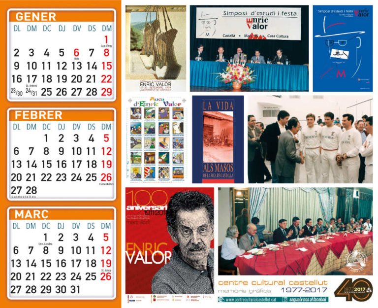 Calendari 2017, pels 40 anys del Centre