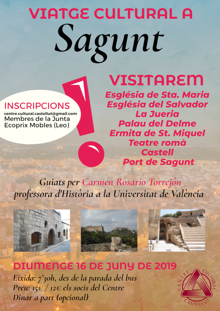 Coneguem el nostre Patrimoni: Viatge cultural a Sagunt!